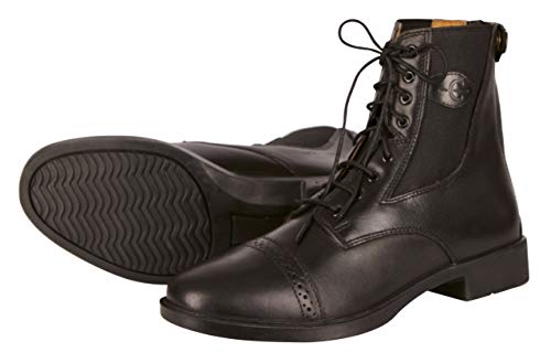 Kerbl Reitstiefelette Schnürstiefelette Monaco Glattleder - Polainas/chaparreras de hípica, Color Negro, Talla 36