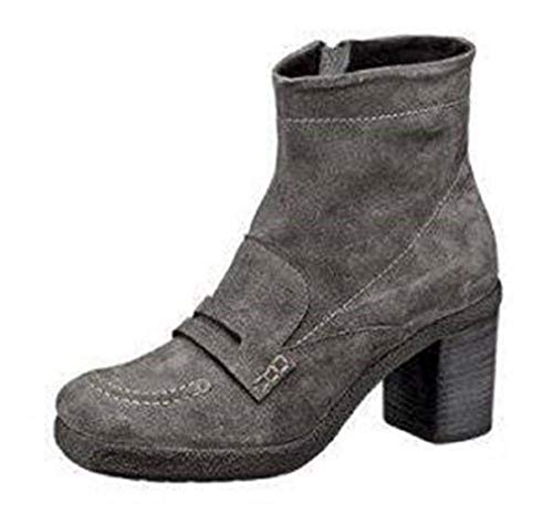 Khrio Stiefelette - Zapatos de cordones de cuero para mujer gris Gris - Gris 36