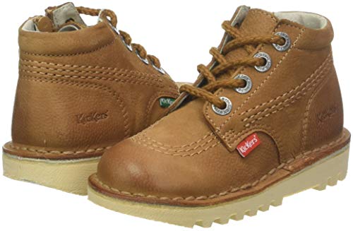 Kickers - Botas de Otra Piel Unisex Infantil, Marrón (Marrón (Camel 114)), 30 EU