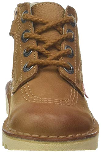 Kickers - Botas de Otra Piel Unisex Infantil, Marrón (Marrón (Camel 114)), 30 EU