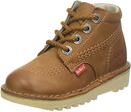 Kickers - Botas de Otra Piel Unisex Infantil, Marrón (Marrón (Camel 114)), 30 EU