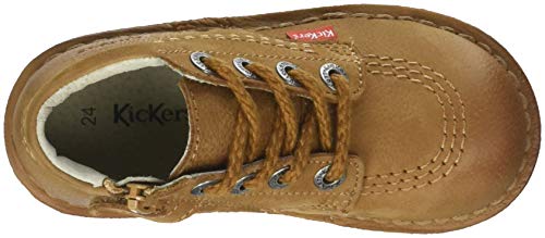 Kickers - Botas de Otra Piel Unisex Infantil, Marrón (Marrón (Camel 114)), 30 EU