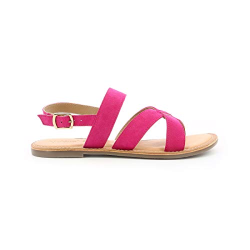 Kickers Diba-2 - Sandalias para mujer, Rosa (fucsia), 40 EU
