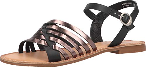 KICKERS Etcetera, Sandalia Unisex Adulto, Negro Plata 81, 40 EU