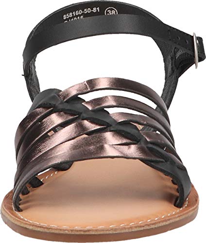 KICKERS Etcetera, Sandalia Unisex Adulto, Negro Plata 81, 40 EU