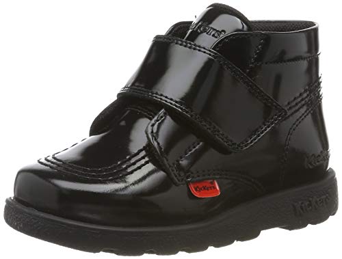 Kickers Fragma Hi Shine Stra, Botines Niños, Negro (Black Blk), 28 EU