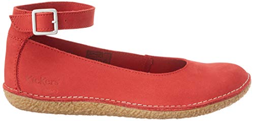 Kickers Honnora, Bailarinas con Punta Cerrada Mujer, Rojo (Rouge 4), 39 EU