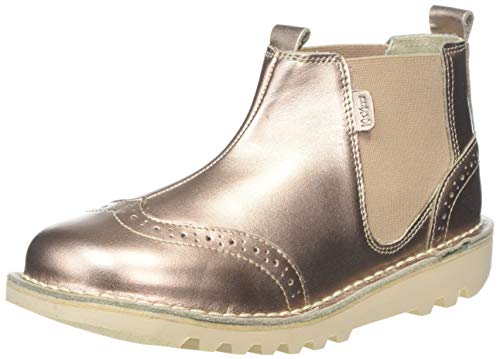 Kickers Kick Brogue Chella, Botines Niñas, Dorado (Gold Gld), 35 EU