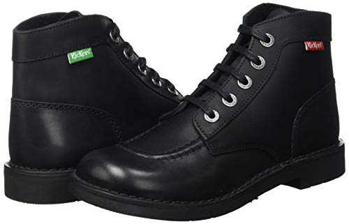 Kickers Kick Col, Botas Slouch para Niñas, Negro (Noir Vernis Perm 83), 34 EU