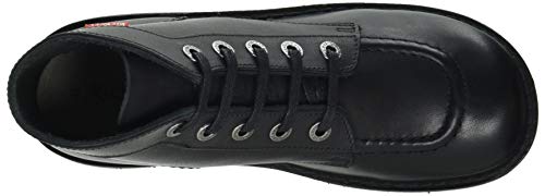 Kickers Kick Col, Botas Slouch para Niñas, Negro (Noir Vernis Perm 83), 34 EU