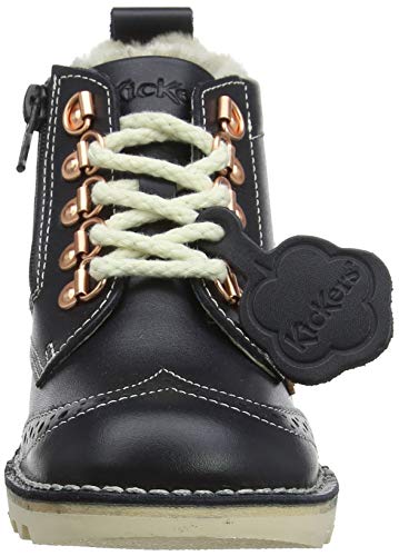 Kickers Kick Fur Hiker, Botines Mujer, Azul (Navy Nvy), 37 EU
