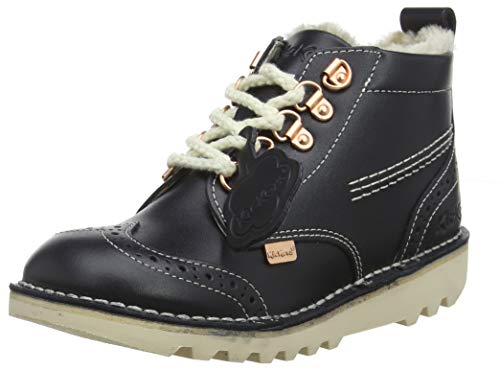 Kickers Kick Fur Hiker, Botines Mujer, Azul (Navy Nvy), 37 EU