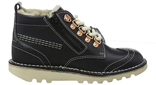Kickers Kick Fur Hiker, Botines Mujer, Azul (Navy Nvy), 37 EU