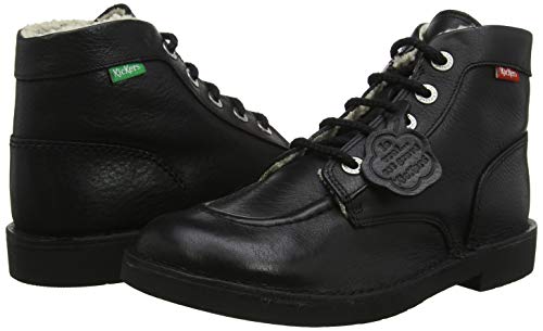 Kickers Kickcol Fur, Botas Slouch Unisex Adulto, Negro (Noir 8), 36 EU