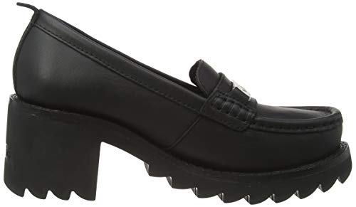 Kickers klio Loafer Black Leather, Zapatos Mujer, Negro, 38 EU