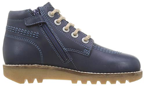 KICKERS Newrallyz, Botas Cortas al Tobillo Niños, Marino, 34 EU