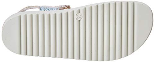 Kickers Odyssa, Sandalias de Punta Descubierta Mujer, Beige (Beige Multicolor Leopard 113), 36 EU