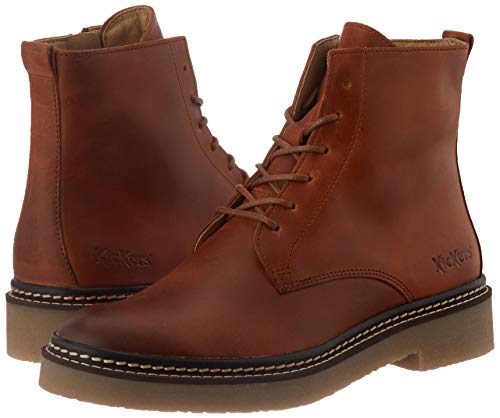 Kickers Oxigeno, Botas Cortas al Tobillo Mujer, Naranja Camello, 36 EU