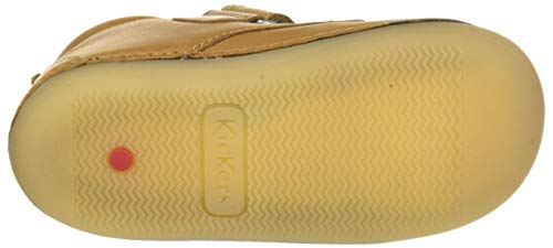KICKERS Sabio, Botas Cortas al Tobillo Niñas, Silla DE Camello, 18 EU