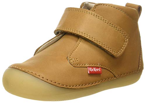 KICKERS Sabio, Botas Cortas al Tobillo Niñas, Silla DE Camello, 18 EU