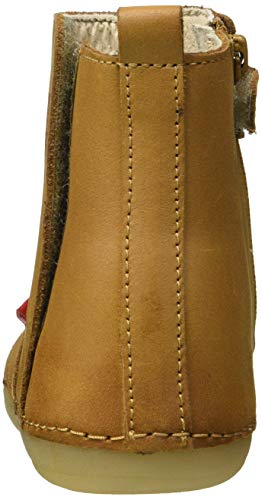 KICKERS Socool, Botas Cortas al Tobillo Niñas, Silla DE Camello, 18 EU