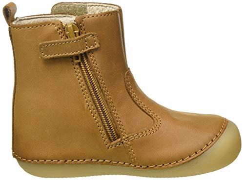 KICKERS Socool, Botas Cortas al Tobillo Niñas, Silla DE Camello, 18 EU