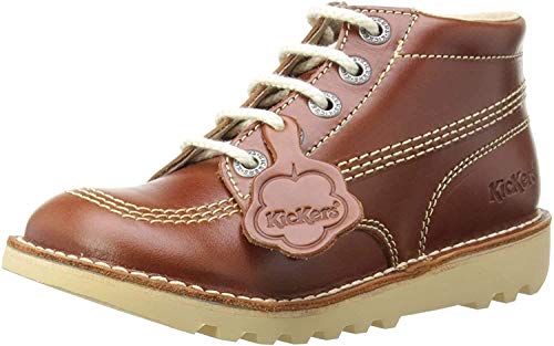 Kickers Unisex Kids Kick Hi Core Boots, Brown (DK Tan), 4 UK (37 EU)