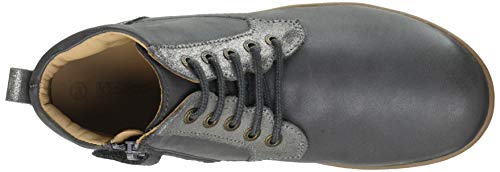 KICKERS Vetigo, Botas Cortas al Tobillo Niñas, Gris Plata Metalica, 24 EU