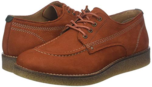 Kickers Zeland, Zapatos de Cordones Derby Mujer, Orange Orange Rouille 173, 38 EU
