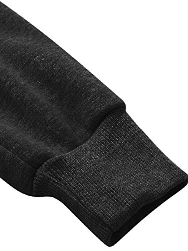 Kidsform Sudadera con Capucha para Mujer Sudadera con Capucha de Otoño Sudadera con Bolsillo Hoodie E-Negro XL