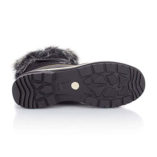 KIMBERFEEL Akutan, Botas para Nieve para Mujer, Negro, 38 EU