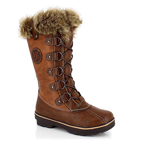 Kimberfeel - Botas de nieve para mujer, Negro, 37