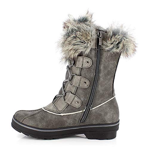 KIMBERFEEL Camille, Botas para Nieve para Mujer, Gris, 38 EU