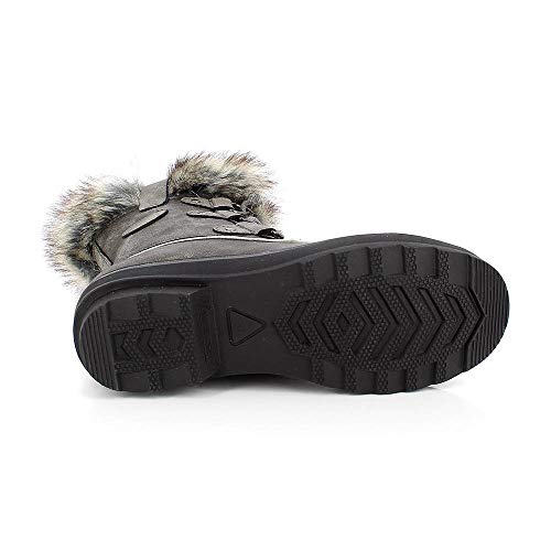 KIMBERFEEL Camille, Botas para Nieve para Mujer, Gris, 38 EU