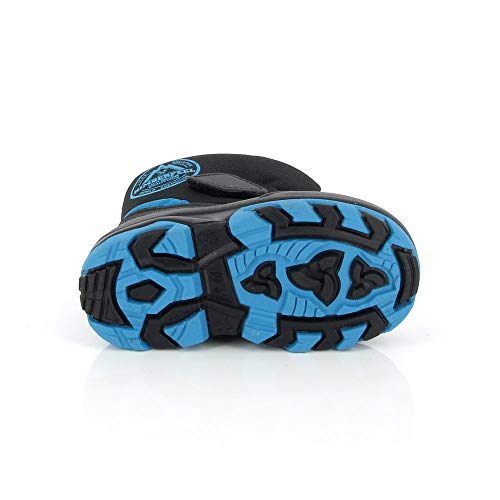 KIMBERFEEL Nemo, Botas para Nieve Unisex bebé, Negro, 18/19 EU