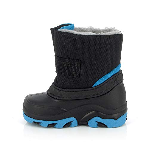 KIMBERFEEL Nemo, Botas para Nieve Unisex bebé, Negro, 18/19 EU