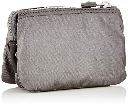 Kipling Creativity S, Cartera para Mujer, Negro (Carbon Metallic), 14.5x9.5x5 cm