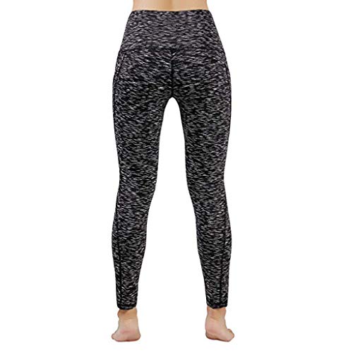 Kneris Pantalones Mujer Mallas Deportivas Cintura Alta Leggins para Running Yoga Fitness Gym