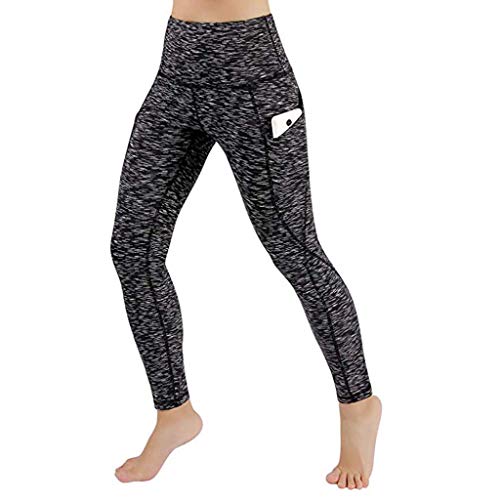 Kneris Pantalones Mujer Mallas Deportivas Cintura Alta Leggins para Running Yoga Fitness Gym