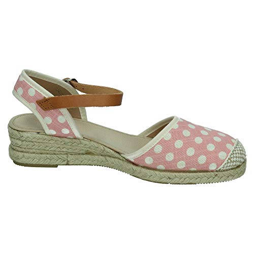 KOKIS 9736P Alpargata con CUÑA Mujer Alpargatas Rosa 38