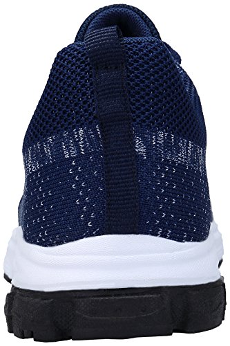 KOUDYEN Unisex Zapatillas Deportivas de Mujer Ligero Running Sneakers Hombre Deporte Zapatos Negro Azul Gris Rojo,fz888-darkblue-EU36