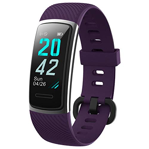 KUNGIX Pulsera Actividad Inteligente, Impermeable IP68 Pulsera Inteligente 0,96 Pulgadas Pantalla Color, Monitor Ritmo Cardíaco y Sueño 14 Modos de Deporte Mujer Hombre Niño Smartwatch Android y iOS