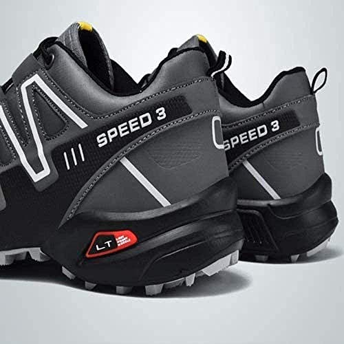 KUXUAN Calzado de Ciclismo para Hombre - Calzado de Bicicleta de Carretera Calzado de Bicicleta de Montaña Calzado MTB,Calzado Casual para Correr Antideslizante y Transpirable,Black-48