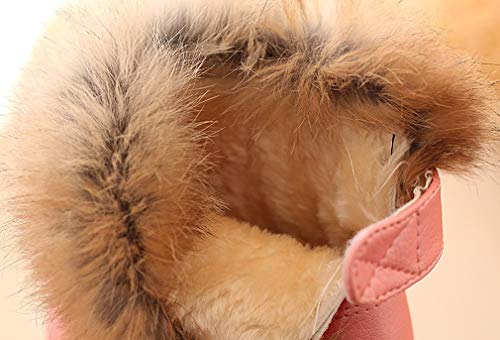 KVbabby Botas de Nieve para Niños Invierno Botines Calentar Botas De Nieve Ante Anti-Deslizante Zapatos Botas de Trabajo,Blanco,28 EU = Fabricante 29