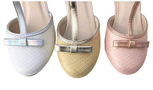 La Señorita Zapato Flamenco Sevillanas de la Princesa niña Plata Glamour (30 EU)