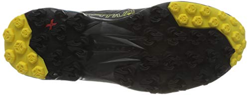 La Sportiva Akyra, Zapatillas de Trail Running Hombre, Multicolor (Carbon/Tropic Blue 000), 42.5 EU