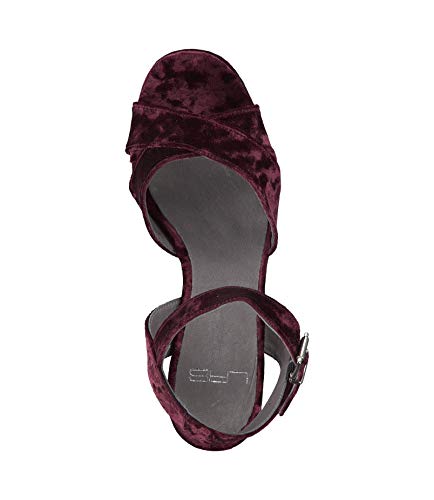 LAB Ciniglia 691719 - Sandalias para Mujer, Color Burdeos, Color Rojo, Talla 40 EU