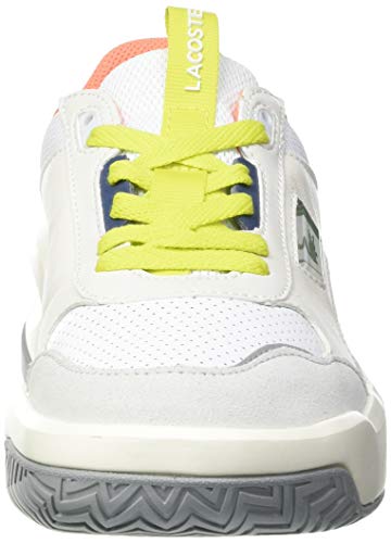 Lacoste Ace Lift 0120 2 SFA, Zapatillas Mujer, Wht/Lt Gry, 37 EU