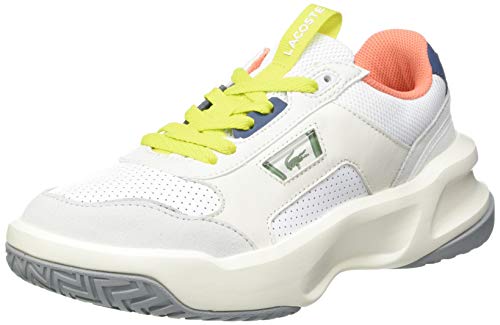 Lacoste Ace Lift 0120 2 SFA, Zapatillas Mujer, Wht/Lt Gry, 37 EU