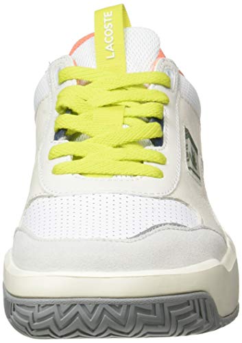 Lacoste Ace Lift 0120 2 SMA, Zapatillas Hombre, Blanco Wht Lt Gry, 42.5 EU